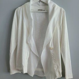 Sandwich Shawl Collar cotton button cardigan